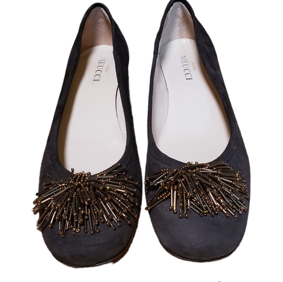 Sesto Meucci - Classy brown suede pump heels with beaded tassels Size 9 N - Picture 1 of 7